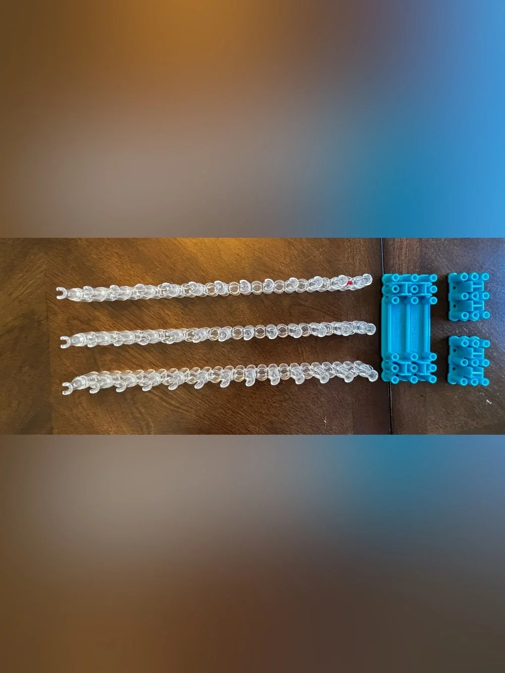 Lot of Rainbow LOOM w Case Rubber Bands, charms, tools Compartment Storage Kit